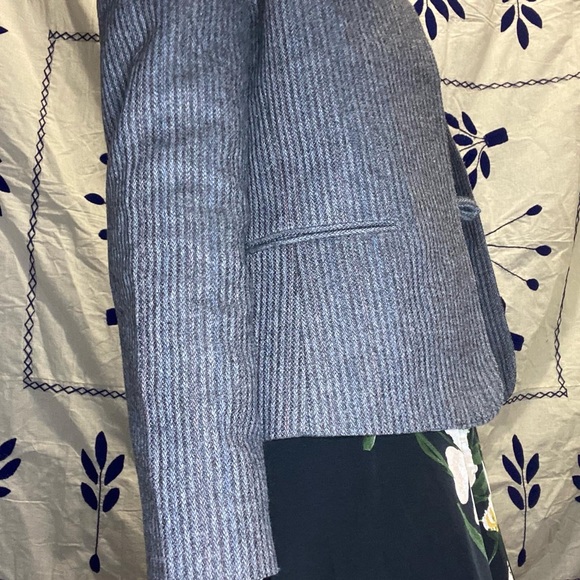 Vintage Nanci Jennifer wool blend blazer one button closure strip striped - Picture 5 of 7